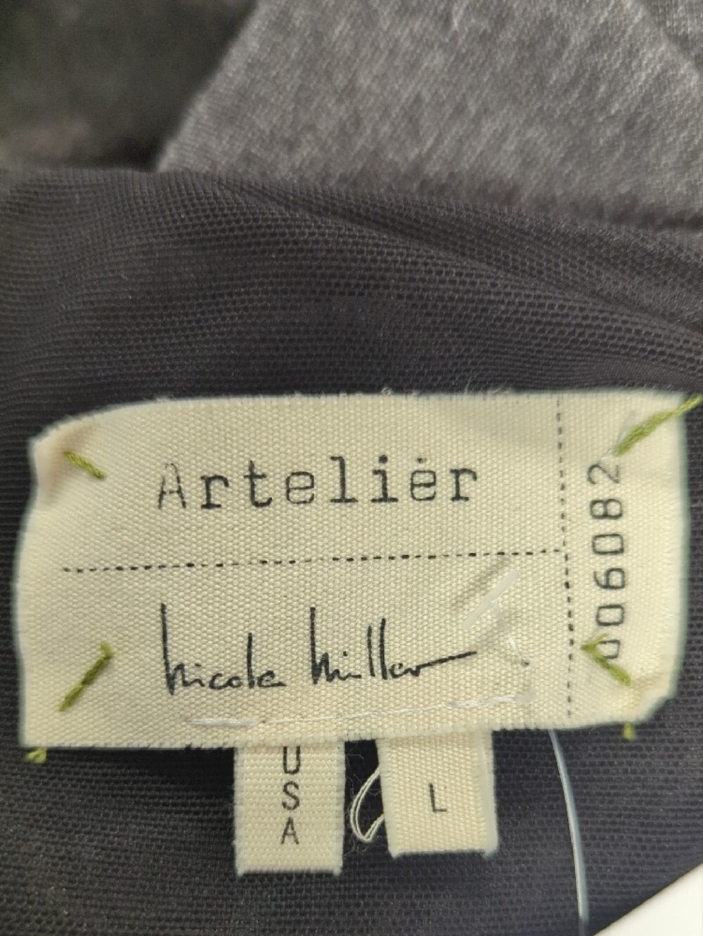 30217 Nicole Miller Artelier Ruched Ponte Knit Bodycon Dress Gray size Large - Picture 5 of 6